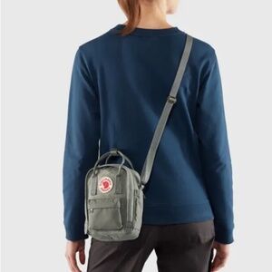 NEW Fjallraven Kanken Re-Wool Sling Bag, Granite Grey